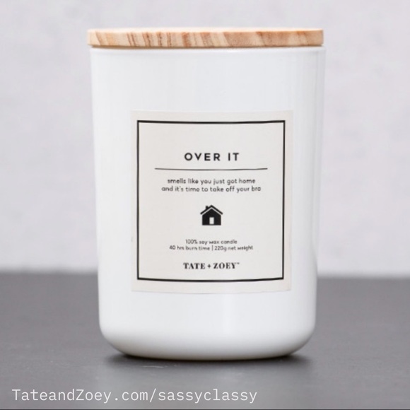 Other - 🆕 “Over It” Funny Quote 100% Soy Candle
